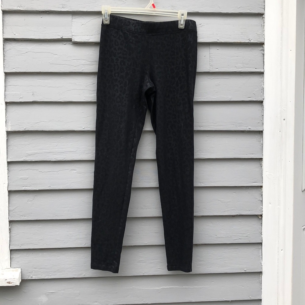 Express Black Animal Print Leggings Size Small